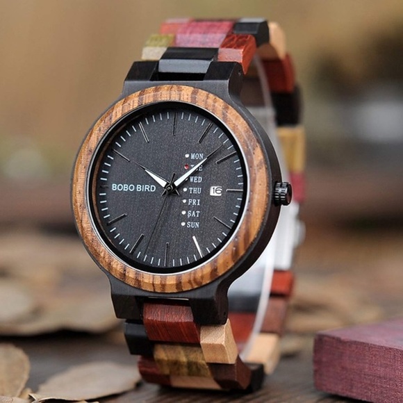 🌱MEN’S 💯 100% WOOD COLOR WATCH *NWT* UNIQUE